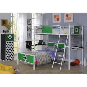 soccer series Twin loft bed